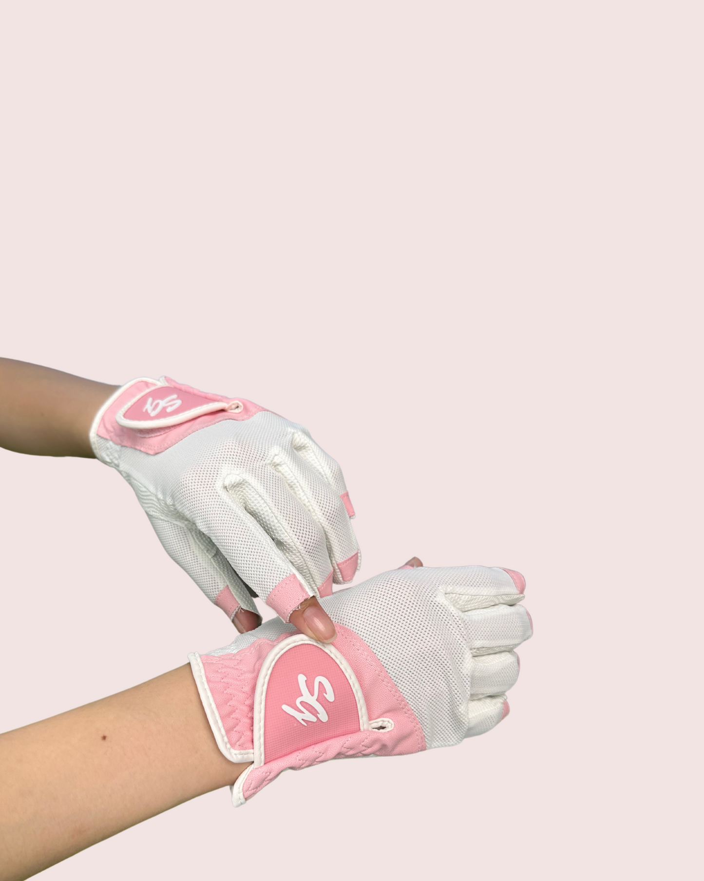 Swanlovegolf Women's Ice Silk Fingerless Golf Gloves