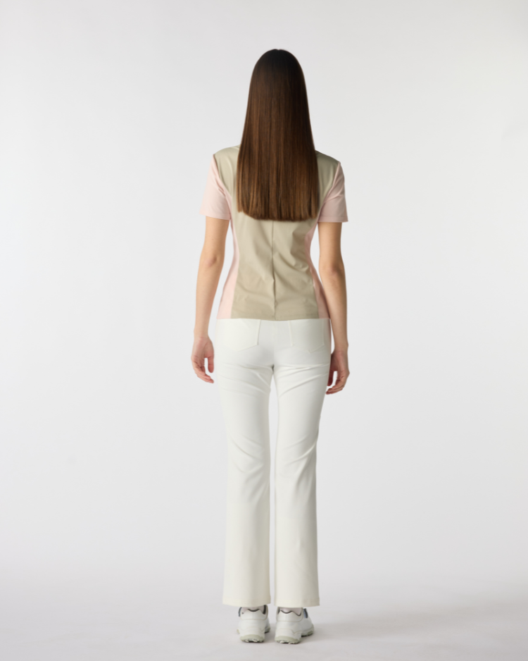 Pantalones de golf de sarga blanca PSY Spring Reverie