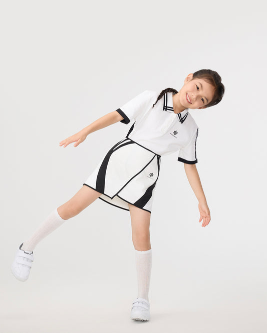 PSY Girls' White Athletic Skirt