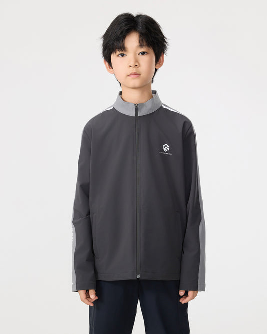 PSY Boys' Dark Grey Colorblock Sport Jacket