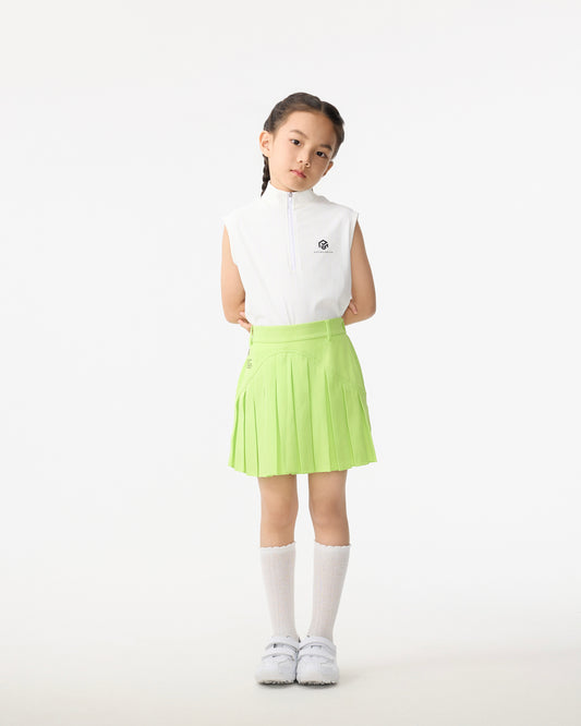 PSY Girl's White Sleeveless Top