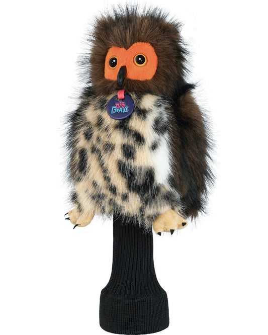 Big Crazy Owl Plush Driver Cover