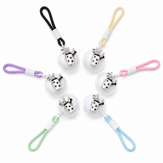 Teegooal Macaron 6-Color Golf Ball Holder | Cute Hanging Golf Bag Charm