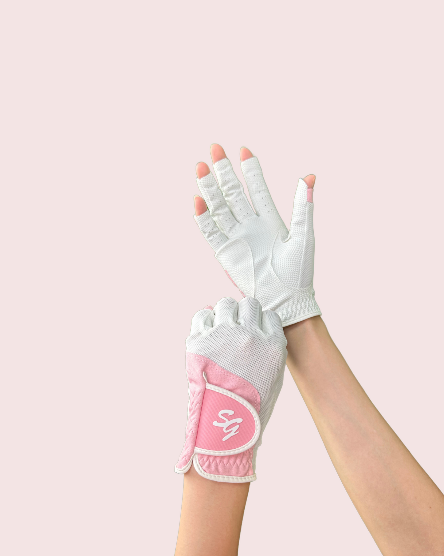 Swanlovegolf Women's  Ice Silk Fingerless Golf Gloves
