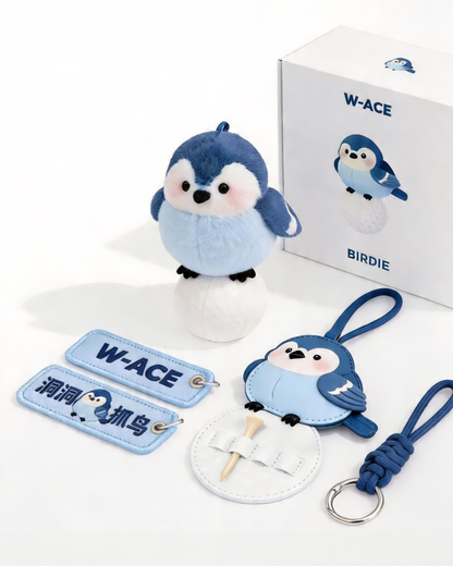 W-ACE Birdie Plush Golf Bag Charm Set