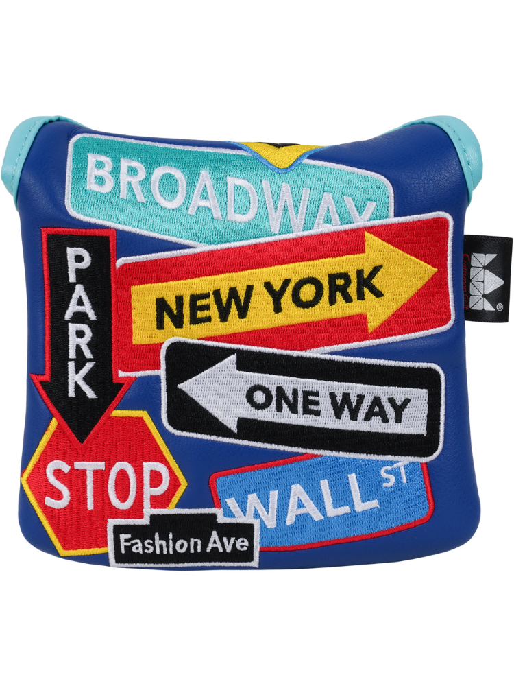Craftsman New York Road Signs Square Mallet Putter Cover