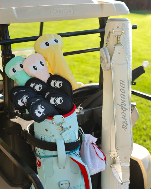 Wowsports Eye Print Leather Club Headcovers Set