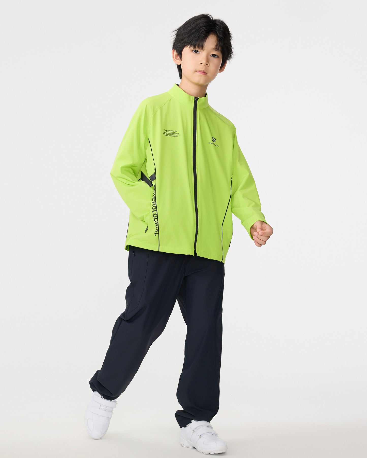 PSY Boys' Neon Green Outerwear Jacket