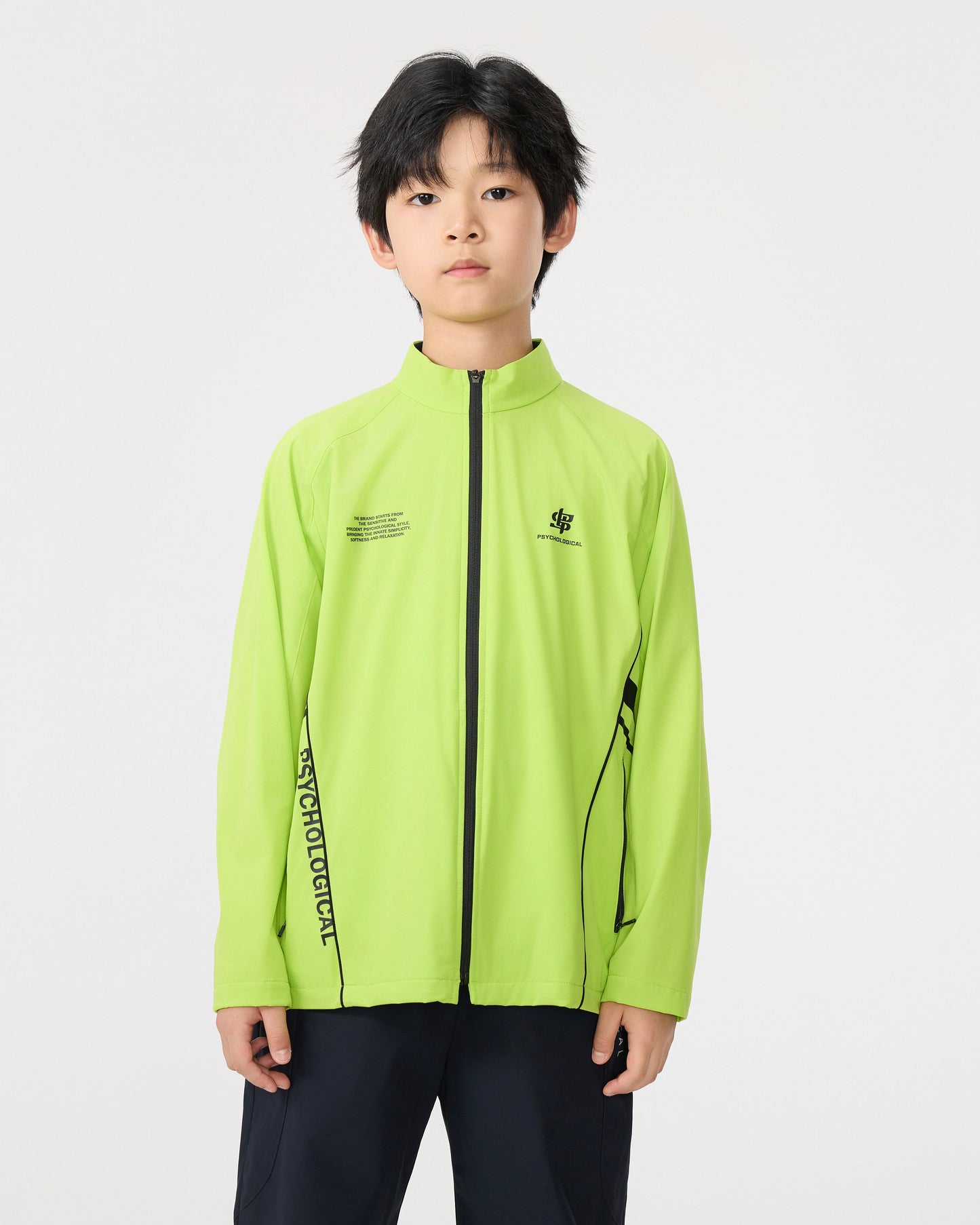PSY Boys' Neon Green Outerwear Jacket