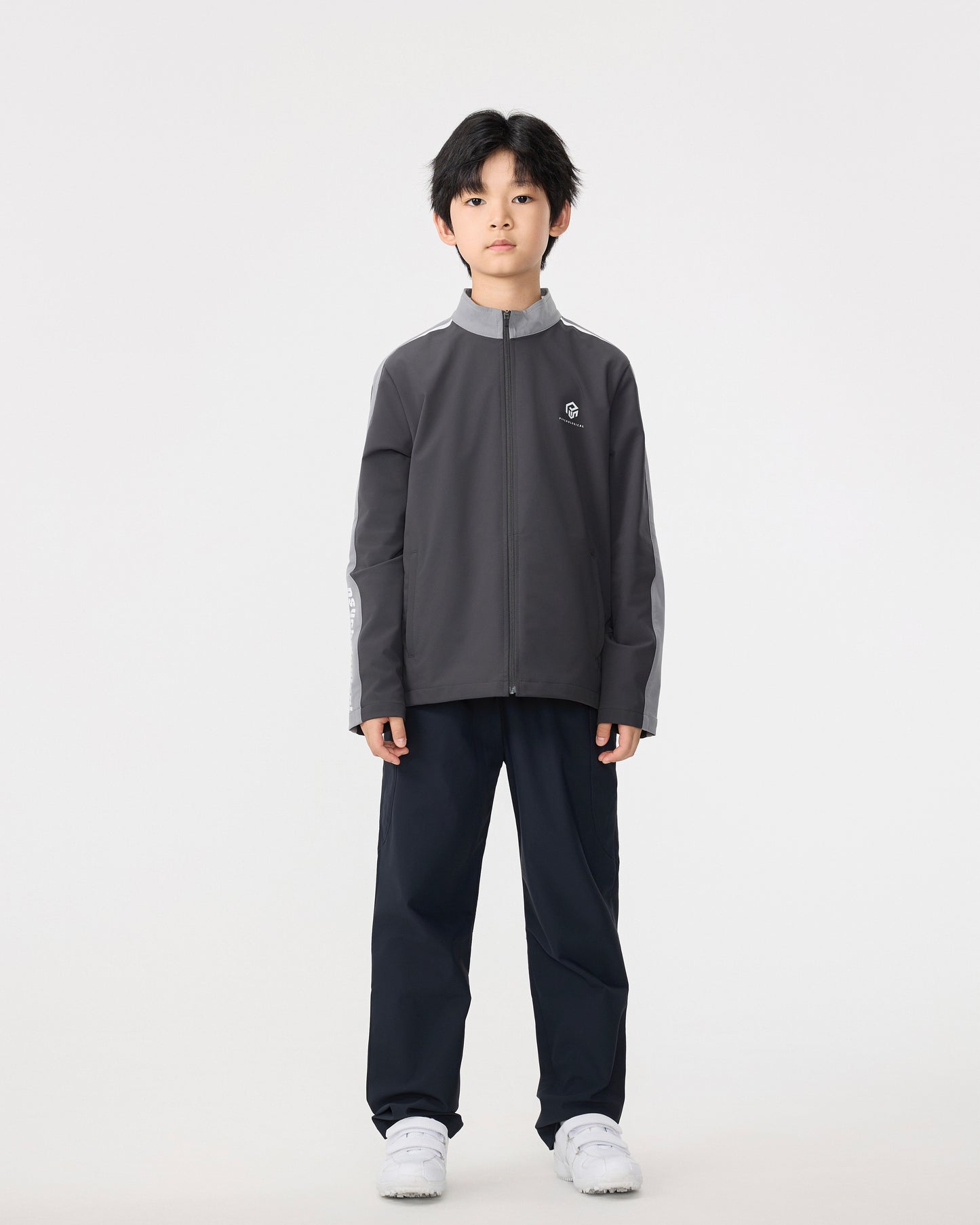 PSY Boys' Dark Grey Colorblock Sport Jacket