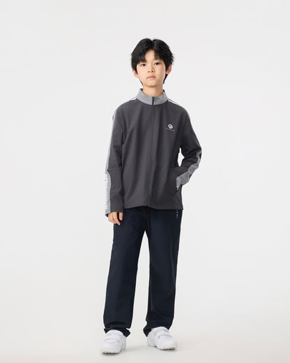 PSY Boys' Dark Grey Colorblock Sport Jacket