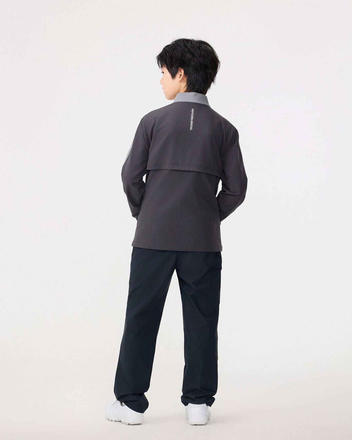 PSY Boys' Dark Grey Colorblock Sport Jacket