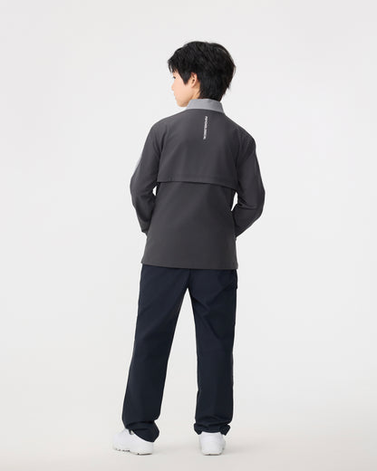 PSY Boys' Dark Grey Colorblock Sport Jacket