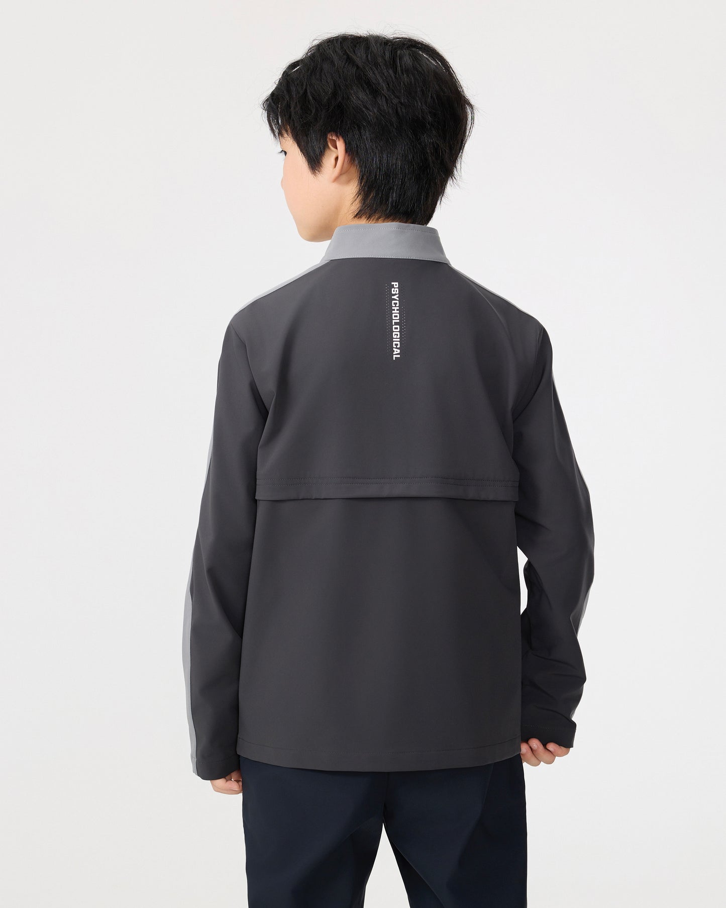 PSY Boys' Dark Grey Colorblock Sport Jacket