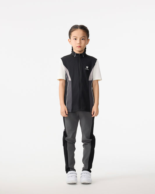 PSY Girl's Black Contrast Panel T-Shirt