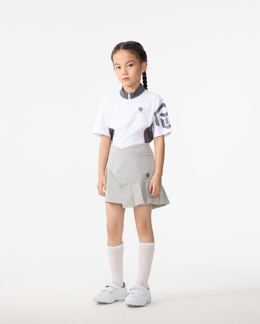 PSY Grils' Light Gray Slim-Fit Athletic Skirt