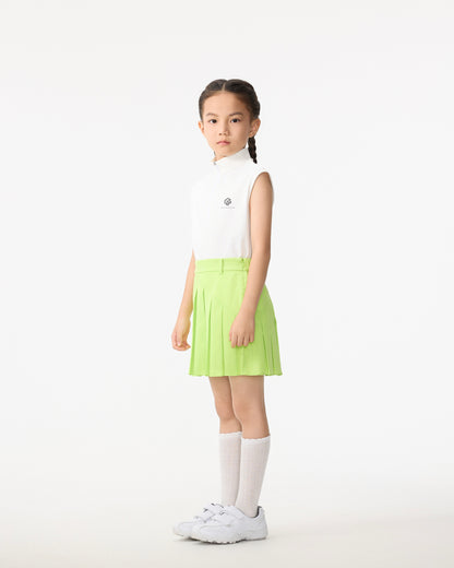 PSY Girl's White Sleeveless Top