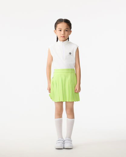 PSY Girl's White Sleeveless Top