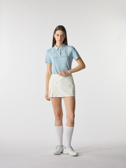 PSY Spring Reverie Blue Lightweight Golf Polo