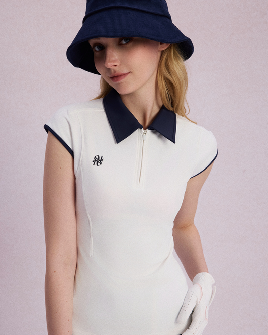 Aries Active Mermaid Bone Line Short-Sleeve Golf Shirt