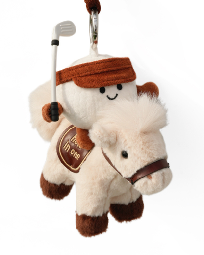 W-ACE “Hole in One” Lucky Horse Plush Bag Charm Set
