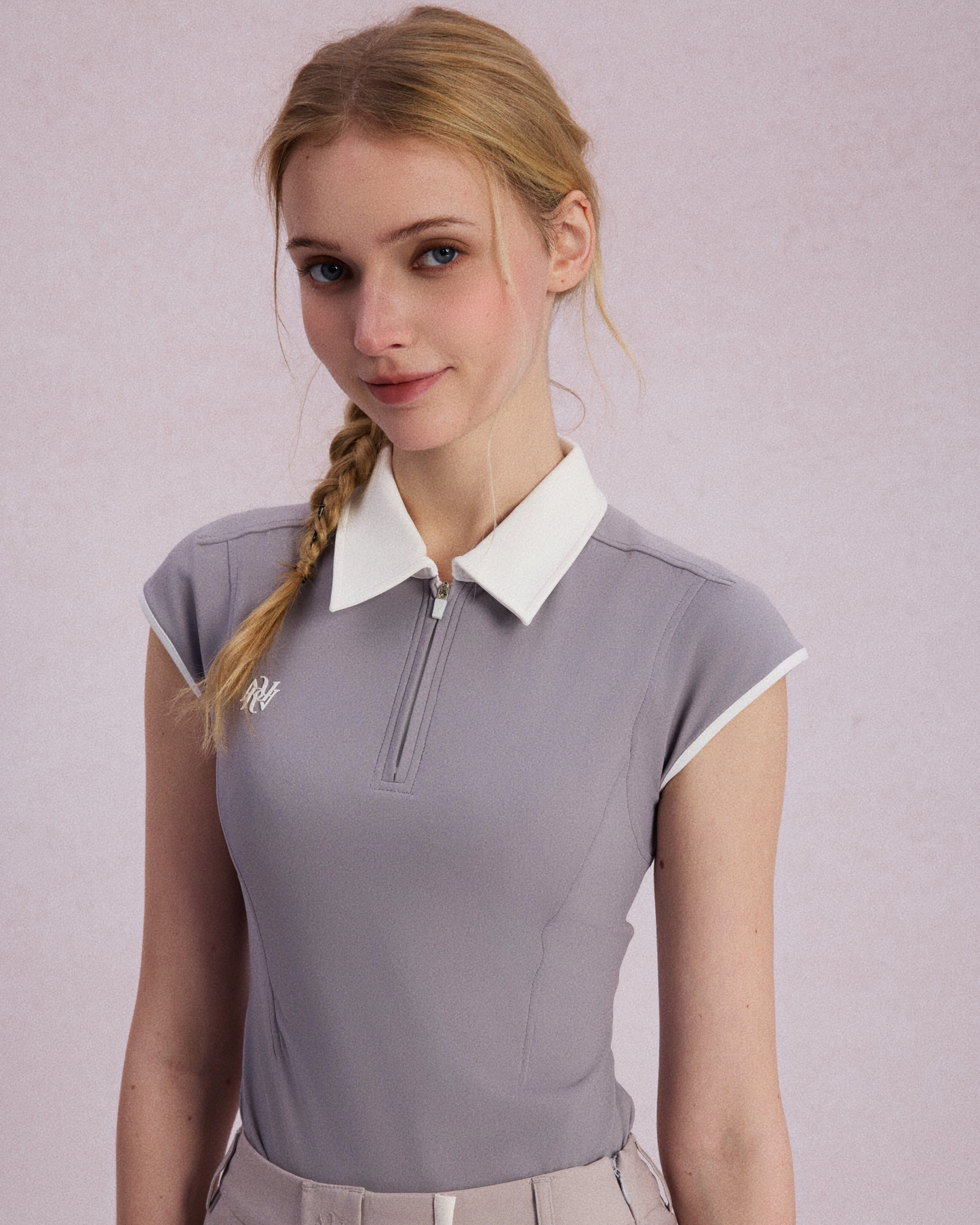 Aries Active Mermaid Bone Line Short-Sleeve Golf Shirt