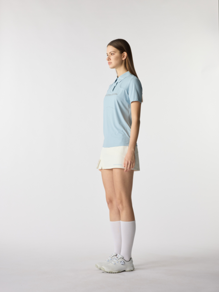 PSY Spring Reverie Blue Lightweight Golf Polo