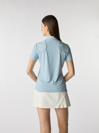 PSY Spring Reverie Blue Lightweight Golf Polo