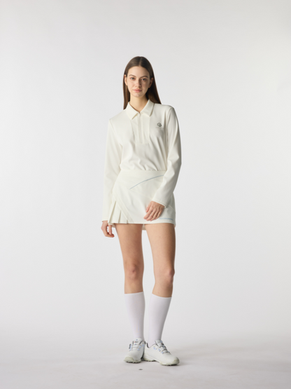 PSY Spring Reverie White Lightweight Knit Top