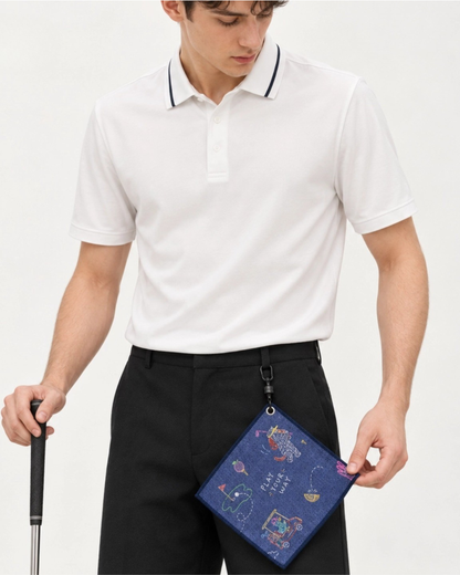 Teegooal Denim Illusion Golf Towel