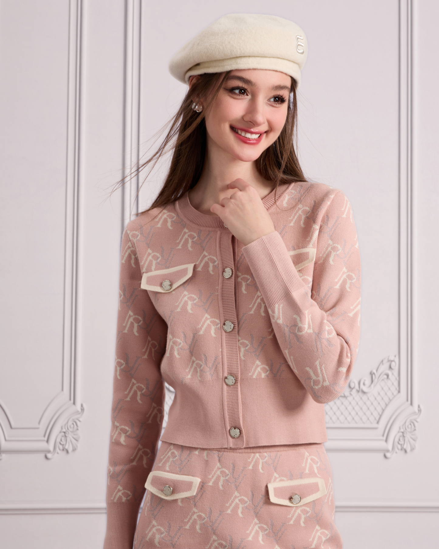 Aries Active Classic Monogram Knitted Set