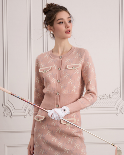 Aries Active Classic Monogram Knitted Set