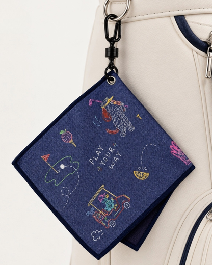 Teegooal Denim Illusion Golf Towel
