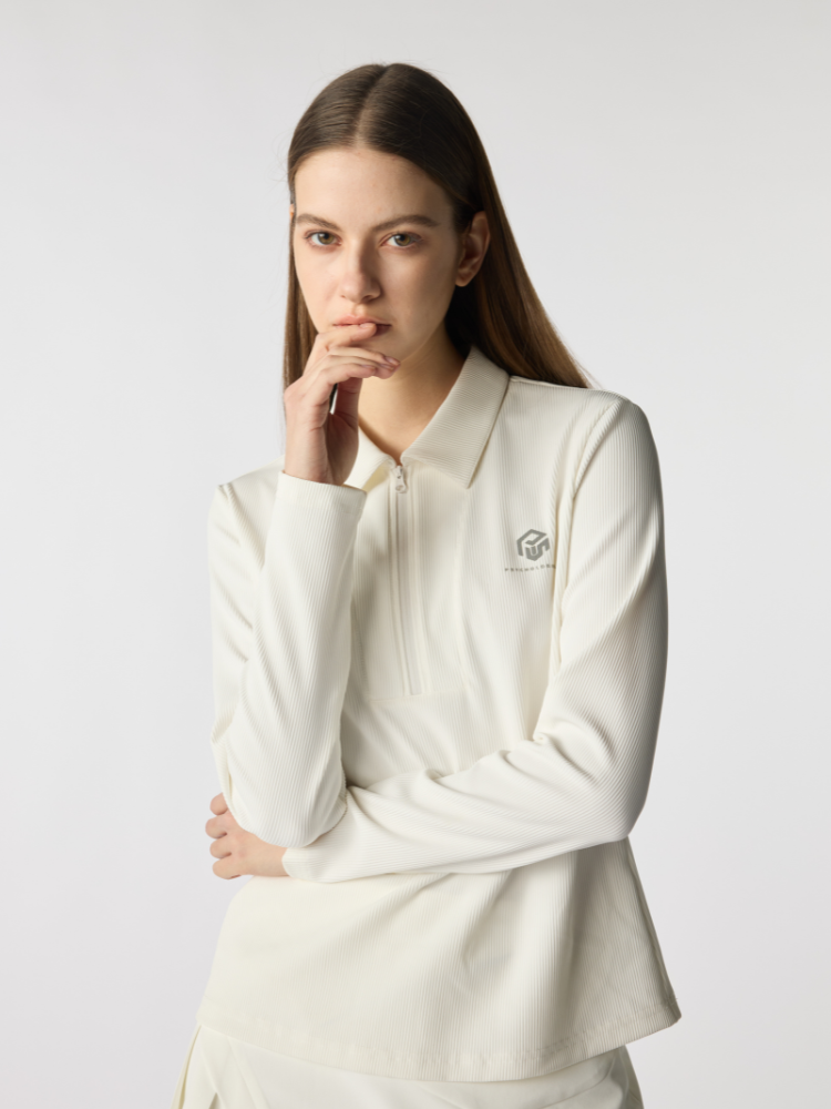 PSY Spring Reverie White Lightweight Knit Top