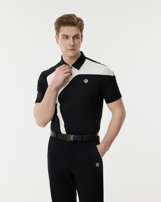 PSY AeroForm Black Golf Shirt
