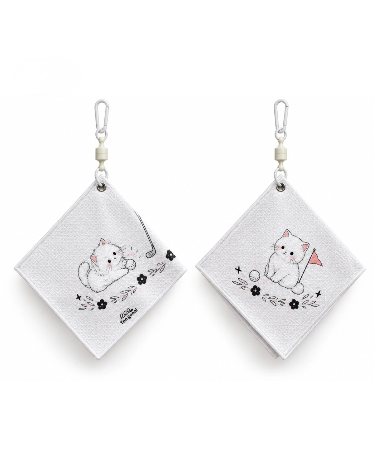 Teegooal Cat on Course Golf Towel