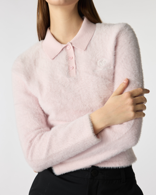 PSY Spring Reverie Vintage Knit Golf Sweater