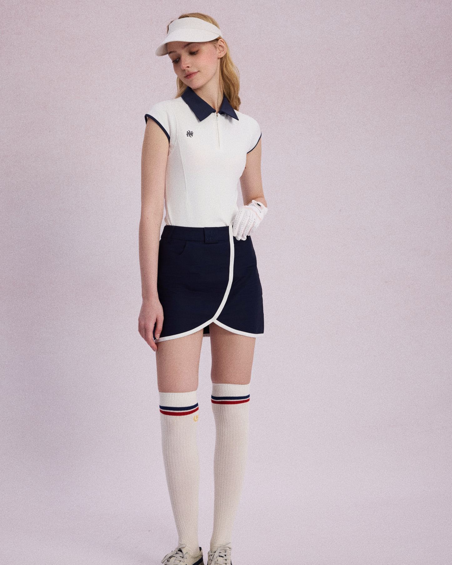 Aries Active Petal-Inspired Color Block Golf Skort