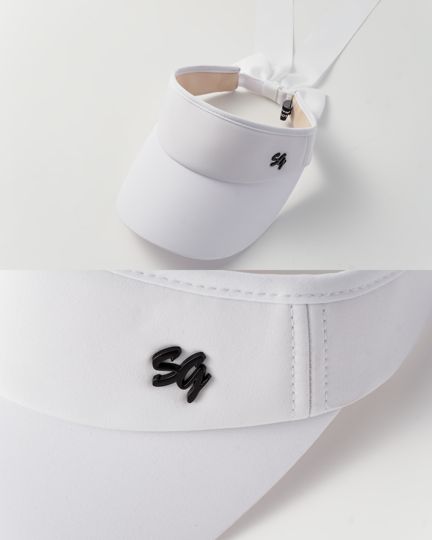 Swanlovegolf Women's Solid Color Bow Hat