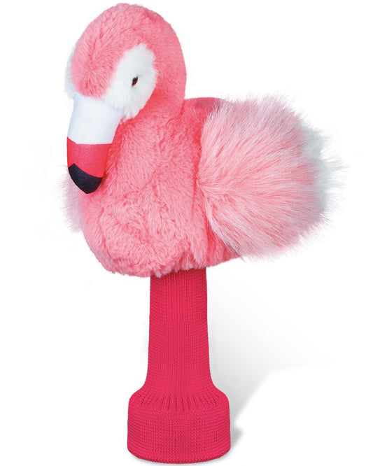 My Tag Pink Flamingo Plush Driver Cover