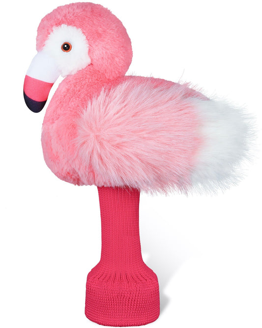 My Tag Pink Flamingo Plush Driver Cover