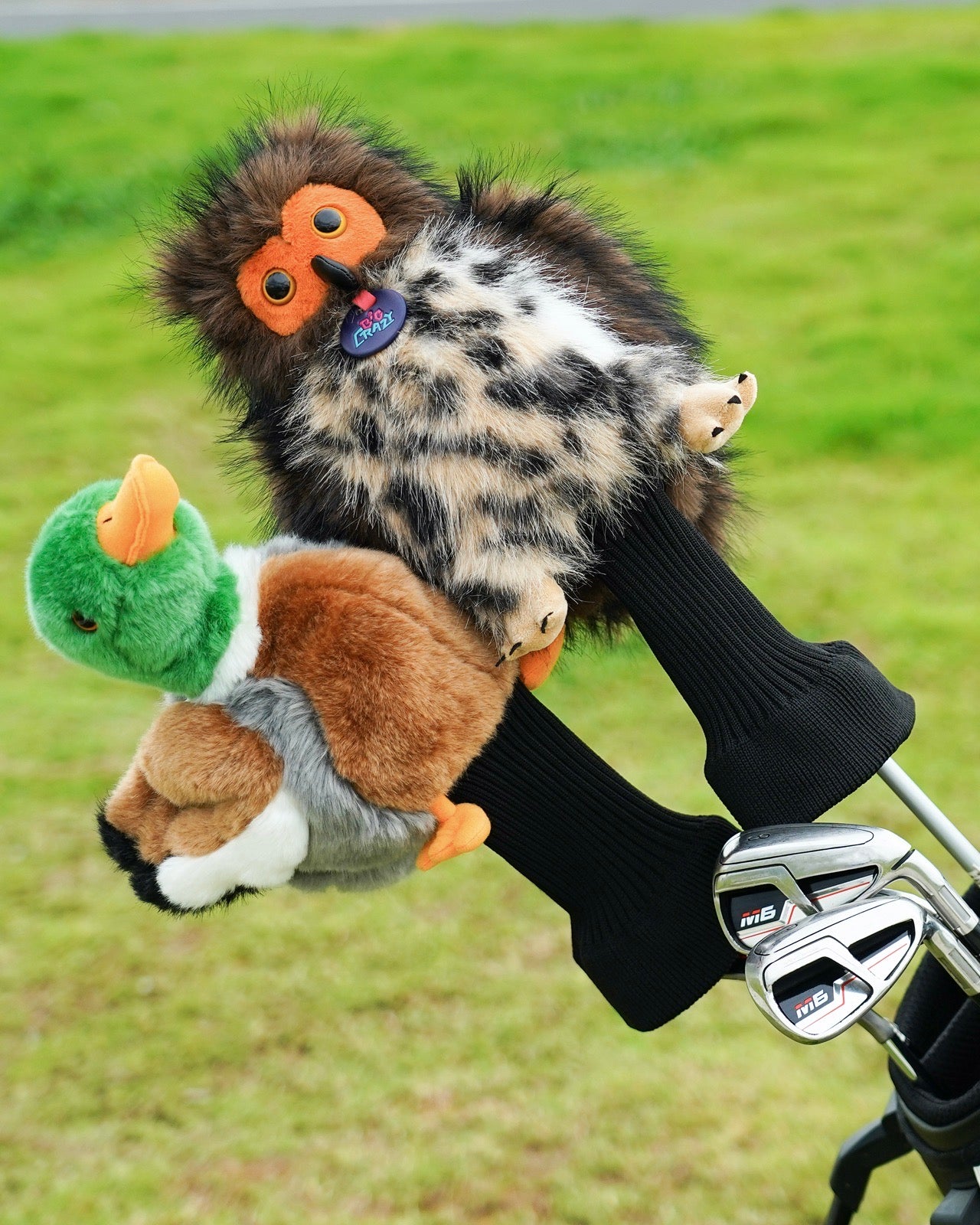 Big Crazy Owl Plush Driver Cover