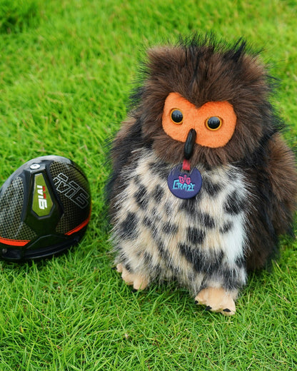 Big Crazy Owl Plush Driver Cover