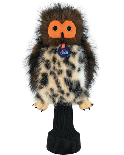 Big Crazy Owl Plush Driver Cover