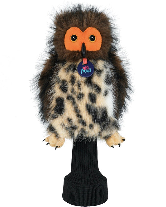 Big Crazy Owl Plush Driver Cover