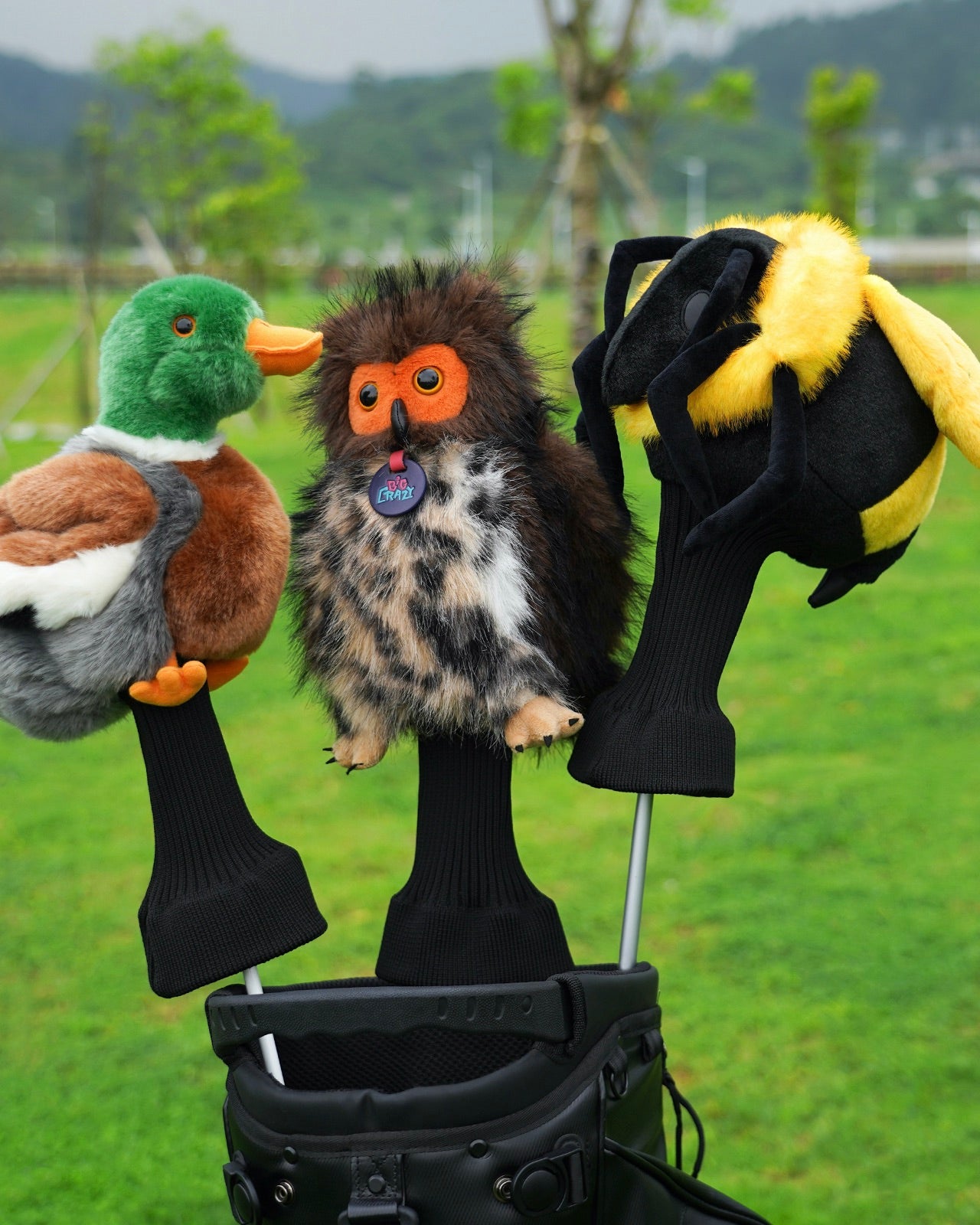 My Tag Bee Plush Driver Cover With Long Sock