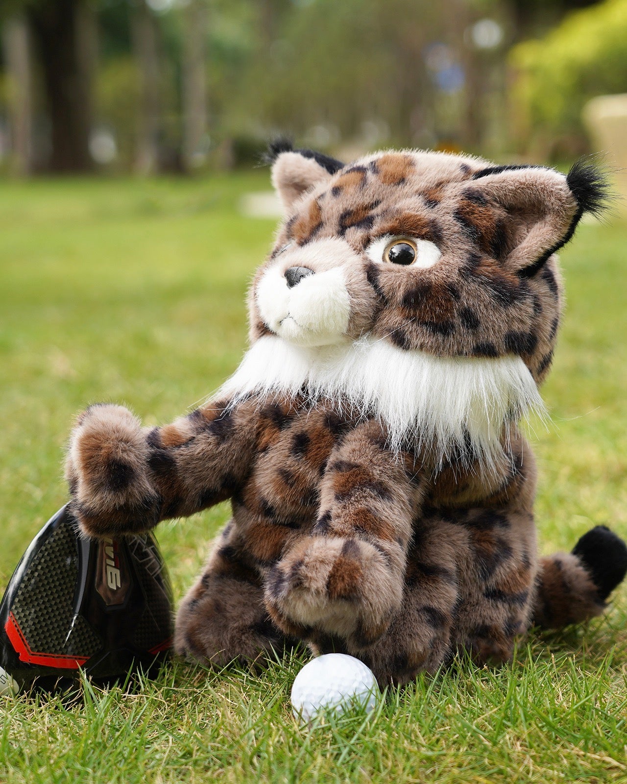 My Tag Bobcat Plush Driver Cover