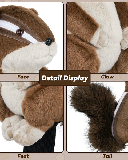 My Tag Chipmunk Plush Driver Cover with Long Sock