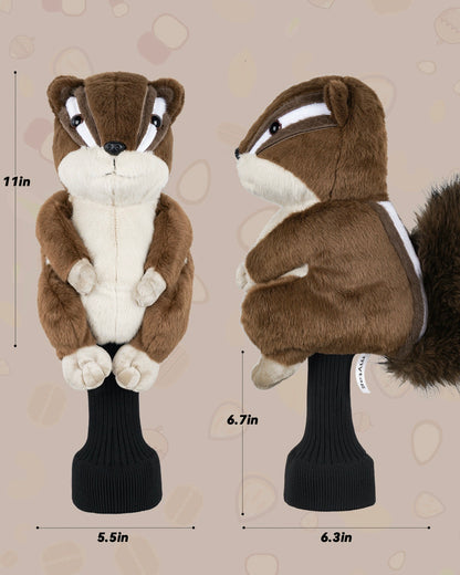 My Tag Chipmunk Plush Driver Cover with Long Sock