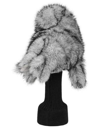 Big Crazy Gray Seal Plush Driver Cover